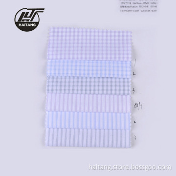 Check Bamboo fabric Strip Fabric Polyester Fabric